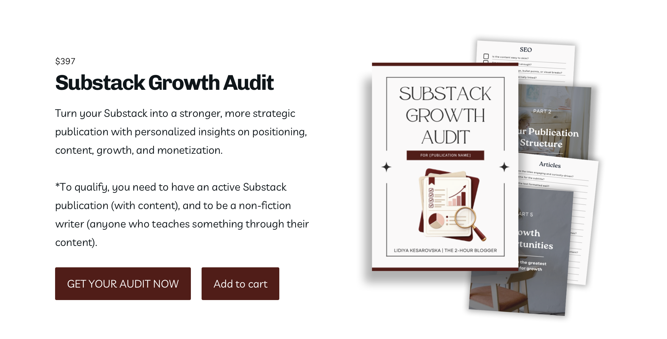 Substack Growth Audit – Grow Your Audience & Monetize Your Writing